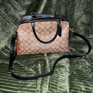 Signature Colorblock Lillie Coach Purse